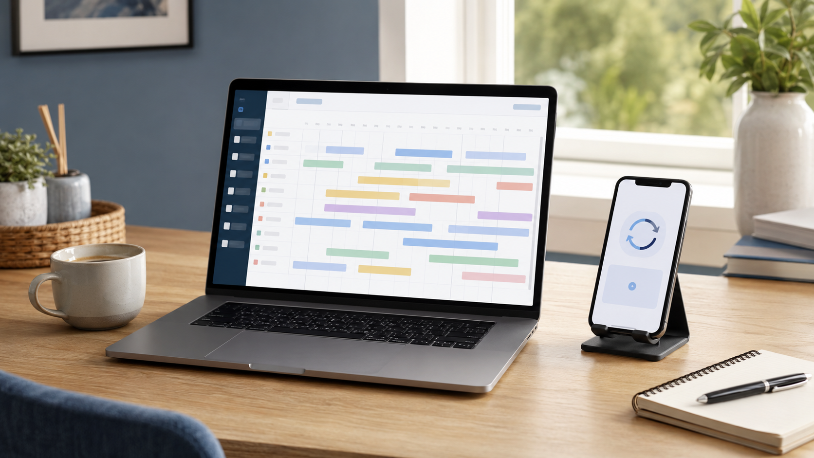 Best channel manager for Airbnb hosts — multi-platform booking dashboard shown on a laptop in a home office